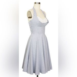Trashy Diva Lena Seersucker Halter Dress size 8